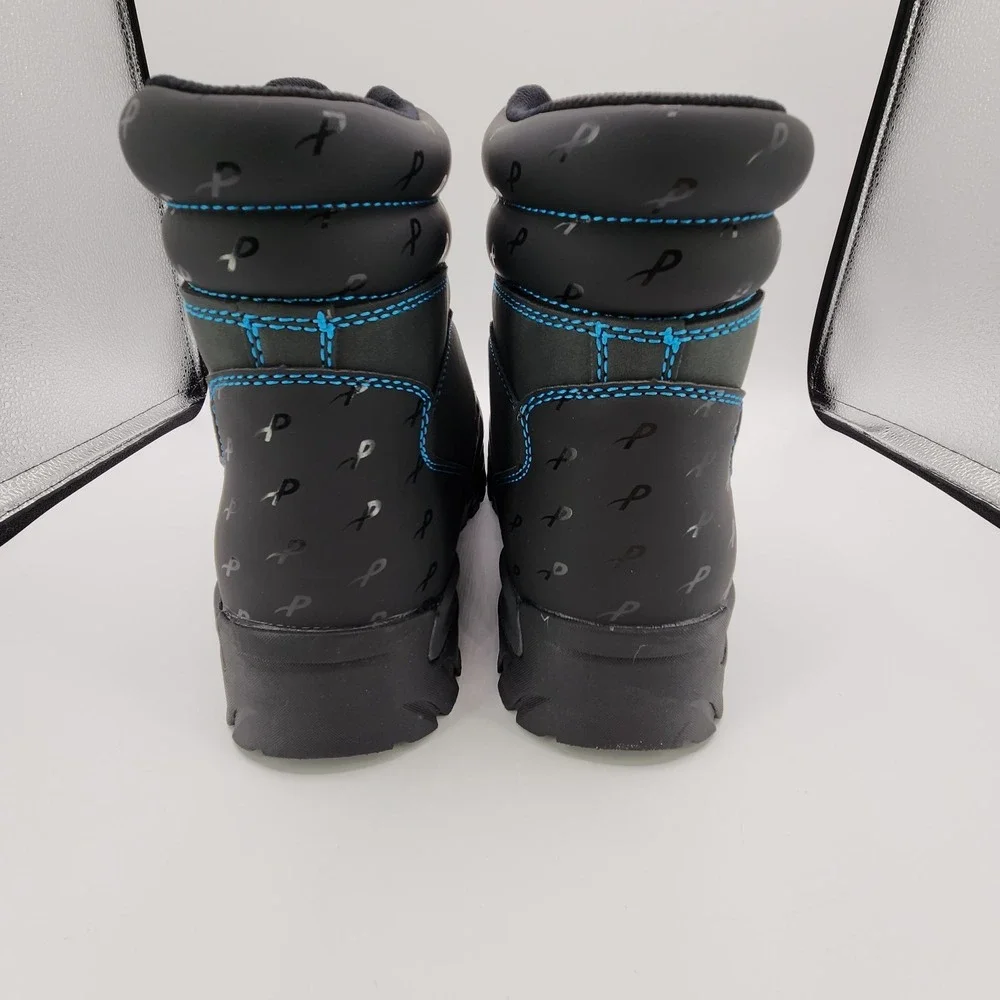 Lugz x Psychworld Ridgeline Chukka Boots Mens 12 Black & Blue Lace Up NEW in Box